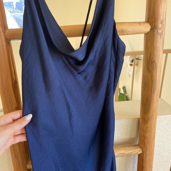 Navy Slip Dress - Picture 2 of 3